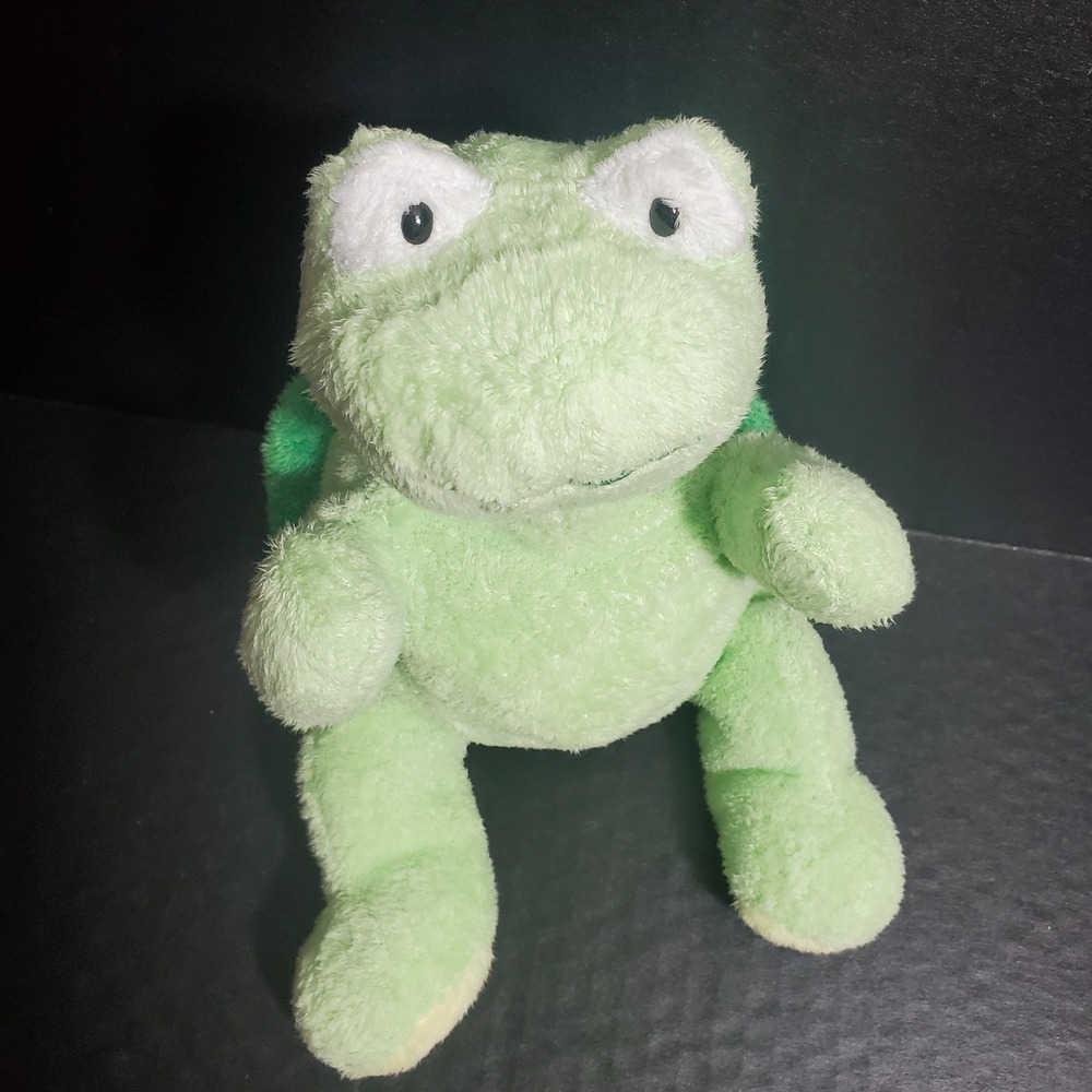 Ty PLUFFIES Green Turtle ZIPS Plush TYLUX 2007 Stuffed Animal‎ Soft 10" Doll